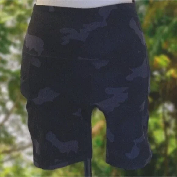 Yogalicious Womens High Waist Biker Shorts Size XS Squat Proof Side Pocket - Picture 6 of 15